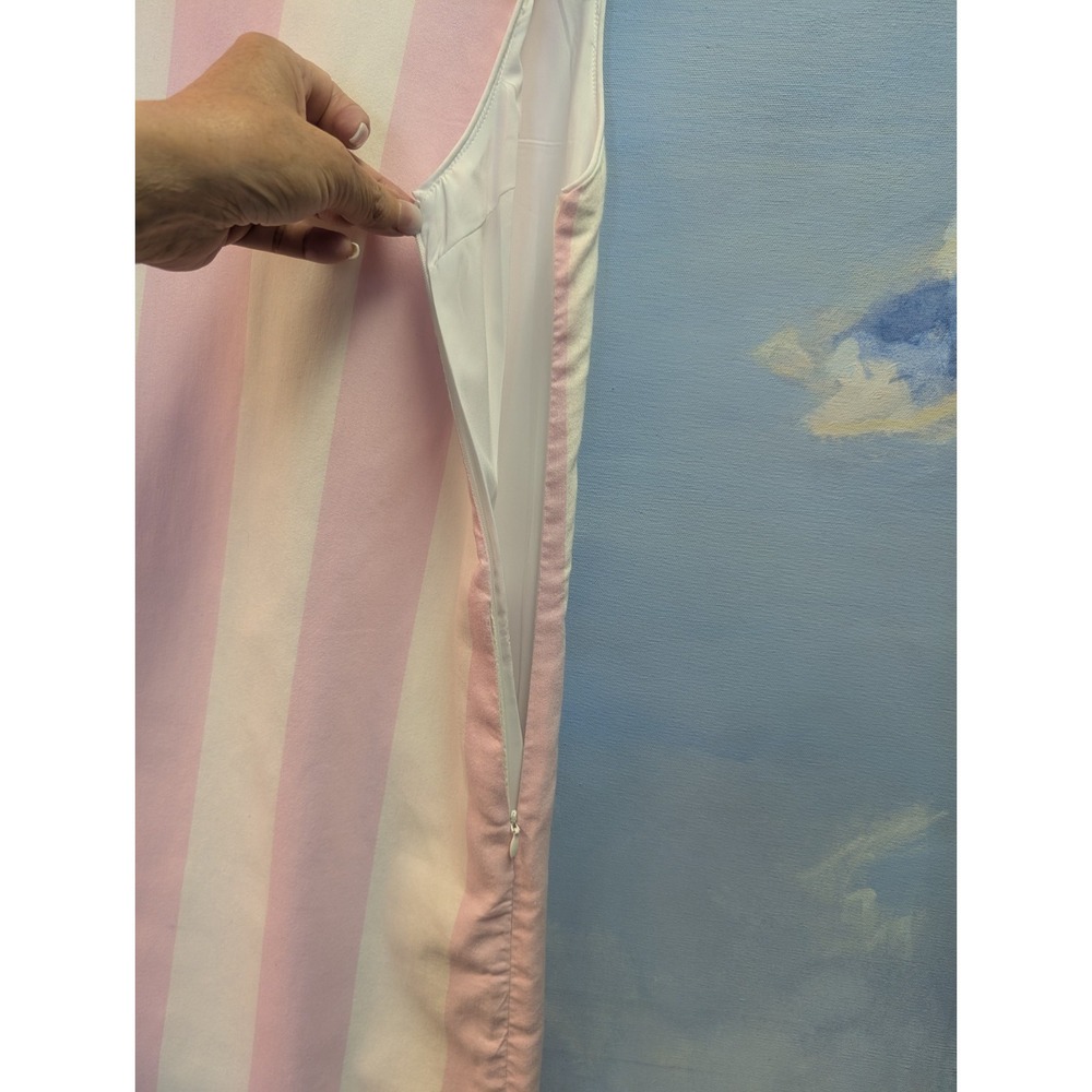 Kiel James Patrick XS Cabana Dress In Pink/White - Picture 7 of 10